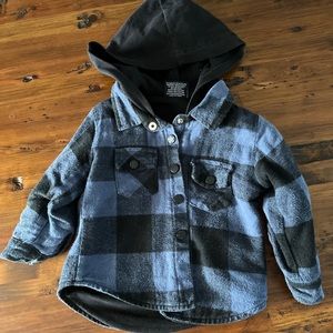 Little bipsy blue plaid jacket